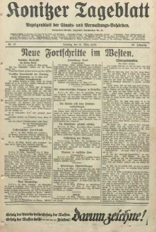 Konitzer Tageblatt.Amtliches Publikations=Organ, nr76