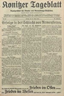 Konitzer Tageblatt.Amtliches Publikations=Organ, nr85