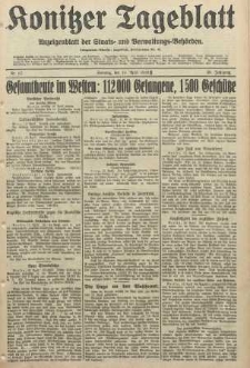 Konitzer Tageblatt.Amtliches Publikations=Organ, nr87