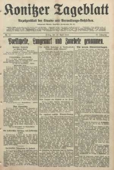 Konitzer Tageblatt.Amtliches Publikations=Organ, nr91