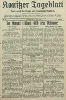 Konitzer Tageblatt.Amtliches Publikations=Organ, nr98