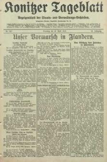 Konitzer Tageblatt.Amtliches Publikations=Organ, nr99