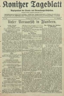 Konitzer Tageblatt.Amtliches Publikations=Organ, nr100