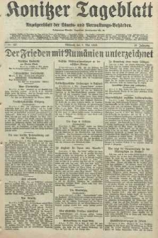 Konitzer Tageblatt.Amtliches Publikations=Organ, nr107