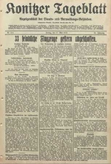 Konitzer Tageblatt.Amtliches Publikations=Organ, nr114