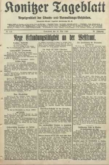 Konitzer Tageblatt.Amtliches Publikations=Organ, nr115