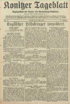 Konitzer Tageblatt.Amtliches Publikations=Organ, nr121