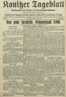 Konitzer Tageblatt.Amtliches Publikations=Organ, nr124