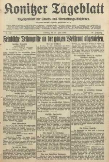 Konitzer Tageblatt.Amtliches Publikations=Organ, nr145