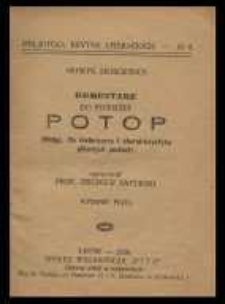 Henryk Sienkiewicz : komentarz do powieści ,,Potop'' : (wstęp, tło historyczne i charakterystyka gł&oacute;wnych postaci)