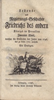 Lebens-und Regierungs-Geschichte Friedrichs des andern Konigs in Preussen, T.3