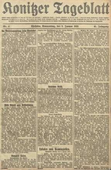 Konitzer Tageblatt.Amtliches Publikations=Organ, nr4