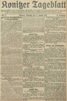 Konitzer Tageblatt.Amtliches Publikations=Organ, nr7