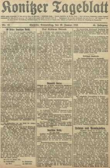 Konitzer Tageblatt.Amtliches Publikations=Organ, nr15