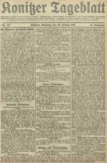 Konitzer Tageblatt.Amtliches Publikations=Organ, nr19