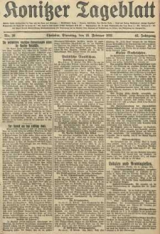 Konitzer Tageblatt.Amtliches Publikations=Organ, nr36