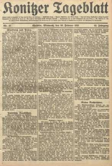 Konitzer Tageblatt.Amtliches Publikations=Organ, nr37