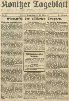 Konitzer Tageblatt.Amtliches Publikations=Organ, nr56