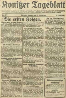 Konitzer Tageblatt.Amtliches Publikations=Organ, nr57