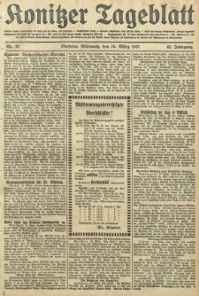 Konitzer Tageblatt.Amtliches Publikations=Organ, nr61