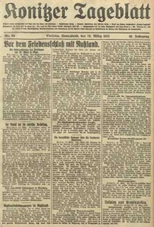 Konitzer Tageblatt.Amtliches Publikations=Organ, nr64