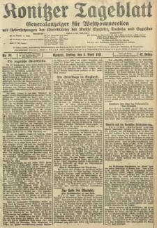 Konitzer Tageblatt.Amtliches Publikations=Organ, nr80