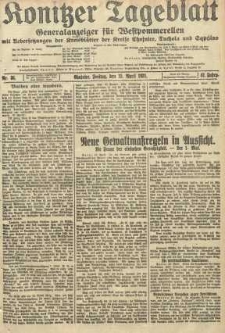 Konitzer Tageblatt.Amtliches Publikations=Organ, nr86