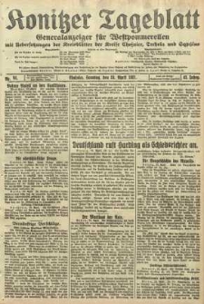Konitzer Tageblatt.Amtliches Publikations=Organ, nr94
