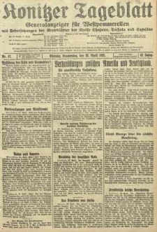 Konitzer Tageblatt.Amtliches Publikations=Organ, nr97