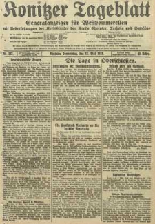 Konitzer Tageblatt.Amtliches Publikations=Organ, nr107