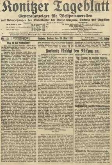 Konitzer Tageblatt.Amtliches Publikations=Organ, nr113