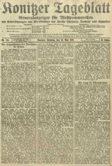 Konitzer Tageblatt.Amtliches Publikations=Organ, nr116