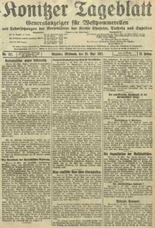 Konitzer Tageblatt.Amtliches Publikations=Organ, nr117
