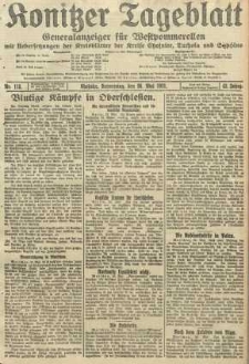 Konitzer Tageblatt.Amtliches Publikations=Organ, nr118
