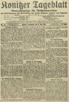 Konitzer Tageblatt.Amtliches Publikations=Organ, nr119