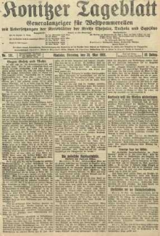 Konitzer Tageblatt.Amtliches Publikations=Organ, nr121