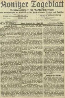 Konitzer Tageblatt.Amtliches Publikations=Organ, nr125