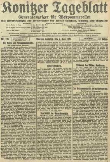 Konitzer Tageblatt.Amtliches Publikations=Organ, nr126