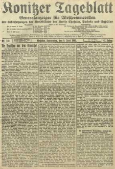 Konitzer Tageblatt.Amtliches Publikations=Organ, nr129