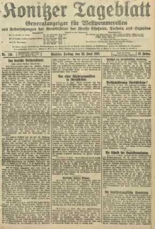 Konitzer Tageblatt.Amtliches Publikations=Organ, nr130