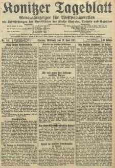 Konitzer Tageblatt.Amtliches Publikations=Organ, nr140