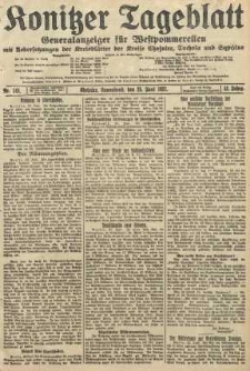 Konitzer Tageblatt.Amtliches Publikations=Organ, nr143