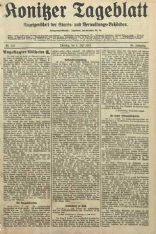 Konitzer Tageblatt.Amtliches Publikations=Organ, nr156