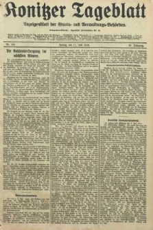 Konitzer Tageblatt.Amtliches Publikations=Organ, nr159