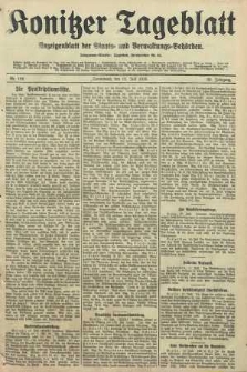 Konitzer Tageblatt.Amtliches Publikations=Organ, nr160