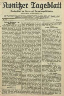 Konitzer Tageblatt.Amtliches Publikations=Organ, nr167