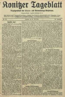 Konitzer Tageblatt.Amtliches Publikations=Organ, nr168