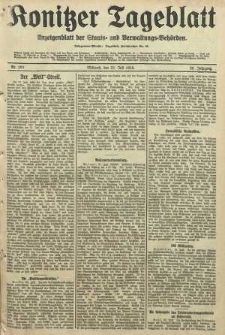 Konitzer Tageblatt.Amtliches Publikations=Organ, nr169