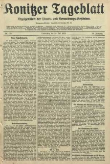 Konitzer Tageblatt.Amtliches Publikations=Organ, nr170