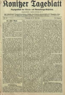 Konitzer Tageblatt.Amtliches Publikations=Organ, nr176